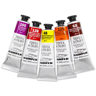 Kit 6x Tinta Óleo Corfix 37ml Gr1- Escolha a Cor