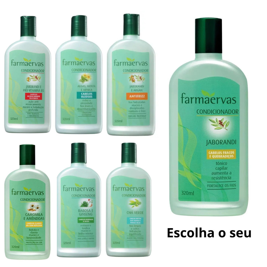Condicionador Farmaervas 320ml - Escolha o Seu