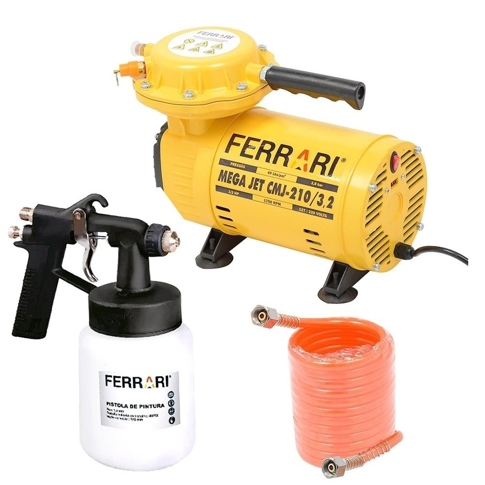 Compressor de Ar Ferrari Mega Jet CMJ-210 Bivolt | Shopee Brasil