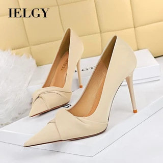 IELGY Versão Coreana Elegante Banquete Salto Alto stiletto Arco Pontiagudo Presentes Femininos