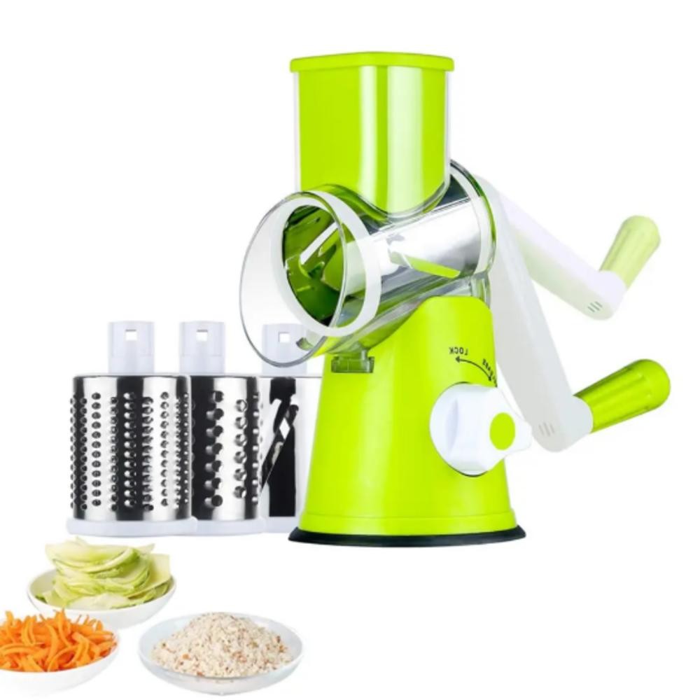 FATIADOR MANUAL DE LEGUMES E FRIOS MULTIUSO 3 LÂMINAS RALADO