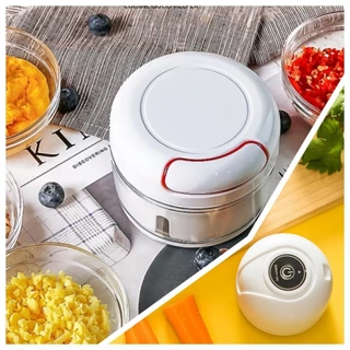 Mini Processador Elétrico e Manual para Temperos/ Alho e Cebola - Moedor e Triturador de Alimentos - Entrega Pronto -WYL em Oferta na Shopee