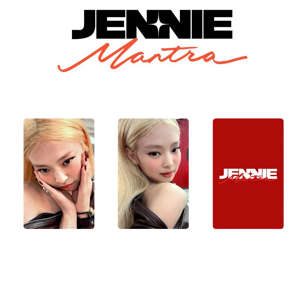 blackpink ジェニ ソロ MANTRA サノク トレカ 2枚セット Kpop BLACKPINK Jennie Solo Single Mantra Carta De Jogo Cartão