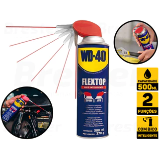 Spray Óleo Wd40 Multiusos Desengripa Desengripante Lubrifica Anticorrosivo 500ml Flextop