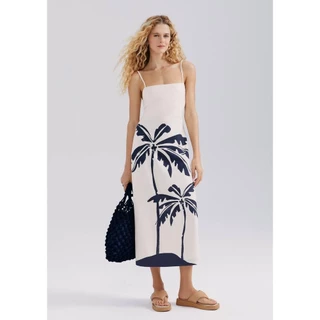 Vestido Midi Estampado Hering