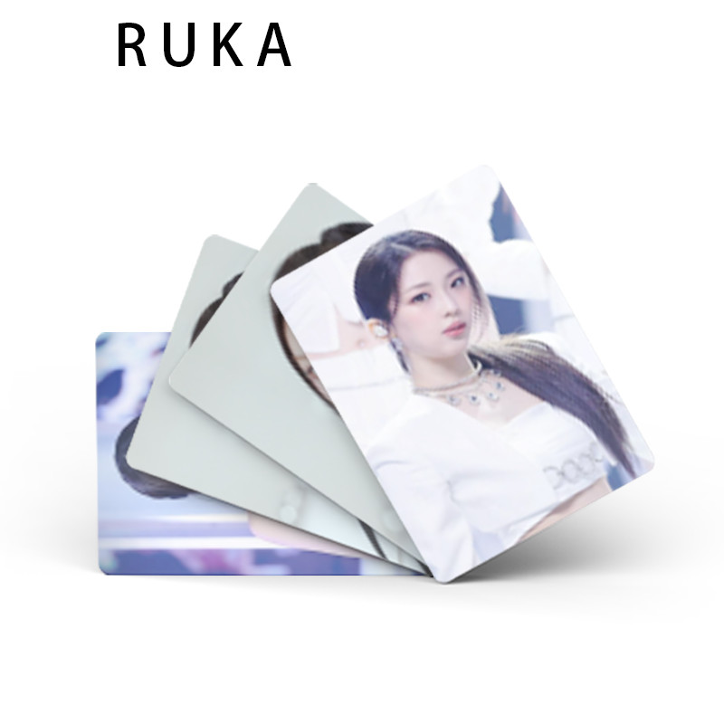 50 Pçs/Caixa BABYMONSTER RUKA Cartão Laser Photocards Holográfico