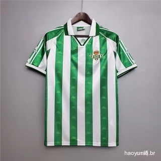 Real Betis 95/97 futebol FWHU EQ8Z retractable shirt