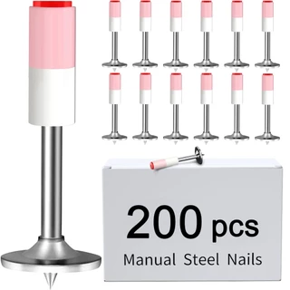 400 PCS Unhas de Aço Concreto-Concreto Pistola de Unhas Manual Mini Canhão Unhas Manual Pistola de Unhas Fogo Unhas Pist