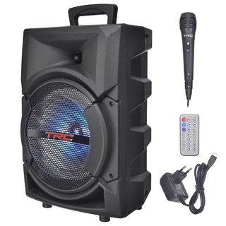 Caixa de som amplificada 220WRMS Bluetooth Microfone TRC 5522