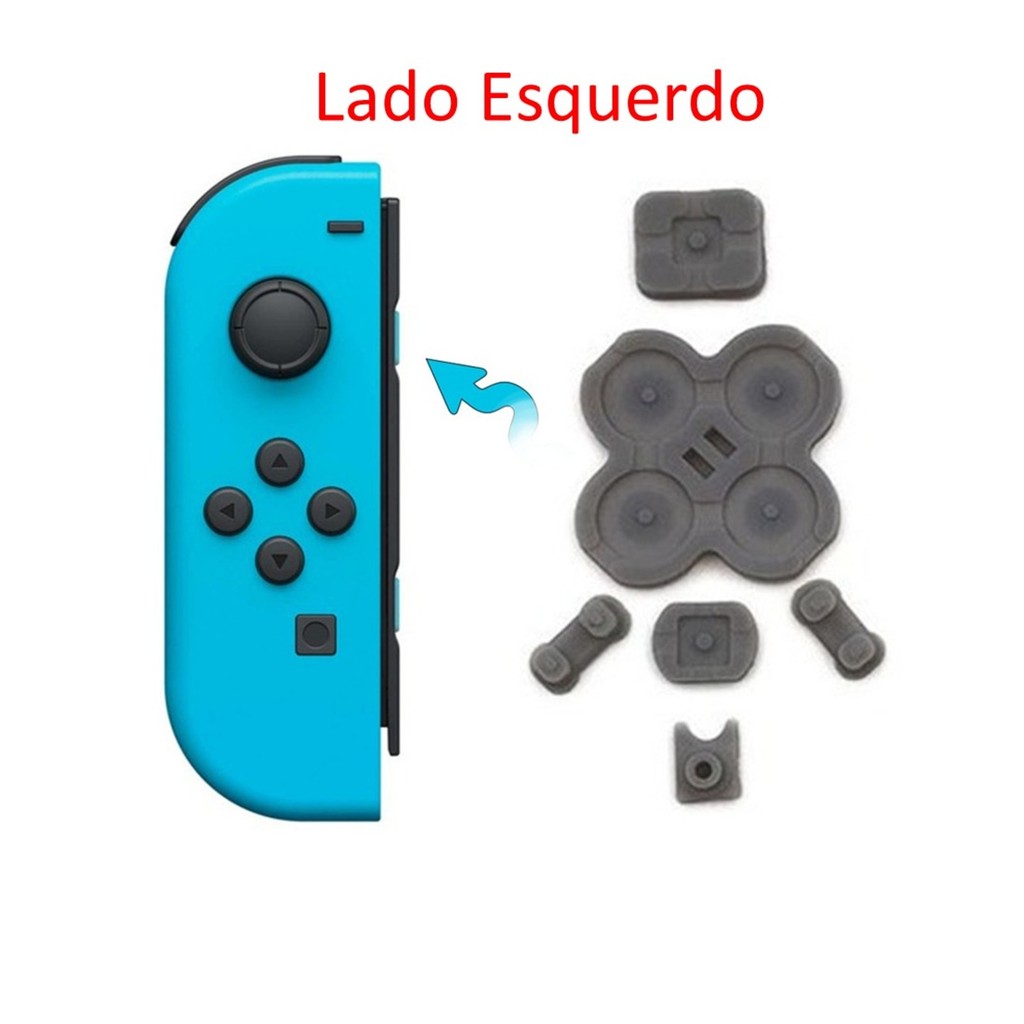 Kit Borrachas Condutivas Botões Para Nintendo Switch Joy Con OLED