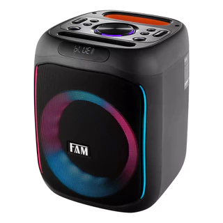 Caixa De Som Grande Bluetooth Fm Tws Aux 600w Cor Preto Fam A601/A602 110v/220v em Oferta na Shopee