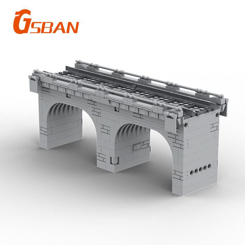 Gban Cidade Trem Estação Cavalete Viaduct Blocos De Construção ...
