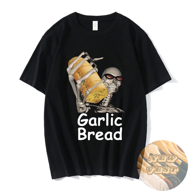 Camiseta Garlic Bread Streetwear Skatista Camisa Unissex 100% Algodão - Envio Rápido