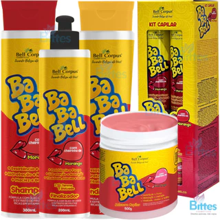 KIT 2 MORANGO BELL CORPUS COSMÉTICOS HIDRATANTE CAPILAR