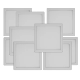 09 Paineis de LED 4000K Bivolt 24W Bivolt Embutido Plafon
