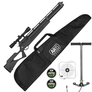 Carabina Rossi R8 Black 5.5 PCP + Bomba Manual + Luneta