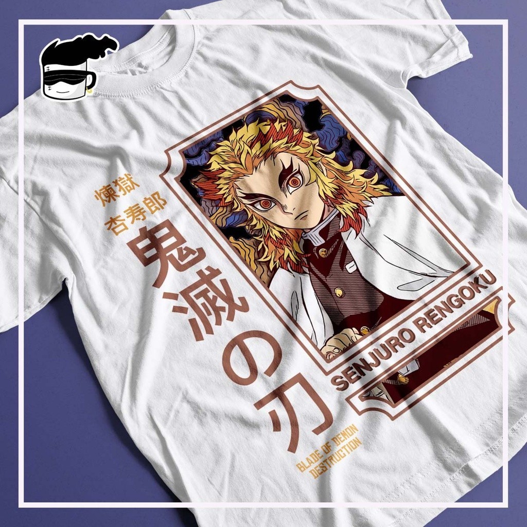 Camiseta Demon Slayer Rengoku Camisa Anime Kimetsu no Yaiba | Shopee Brasil