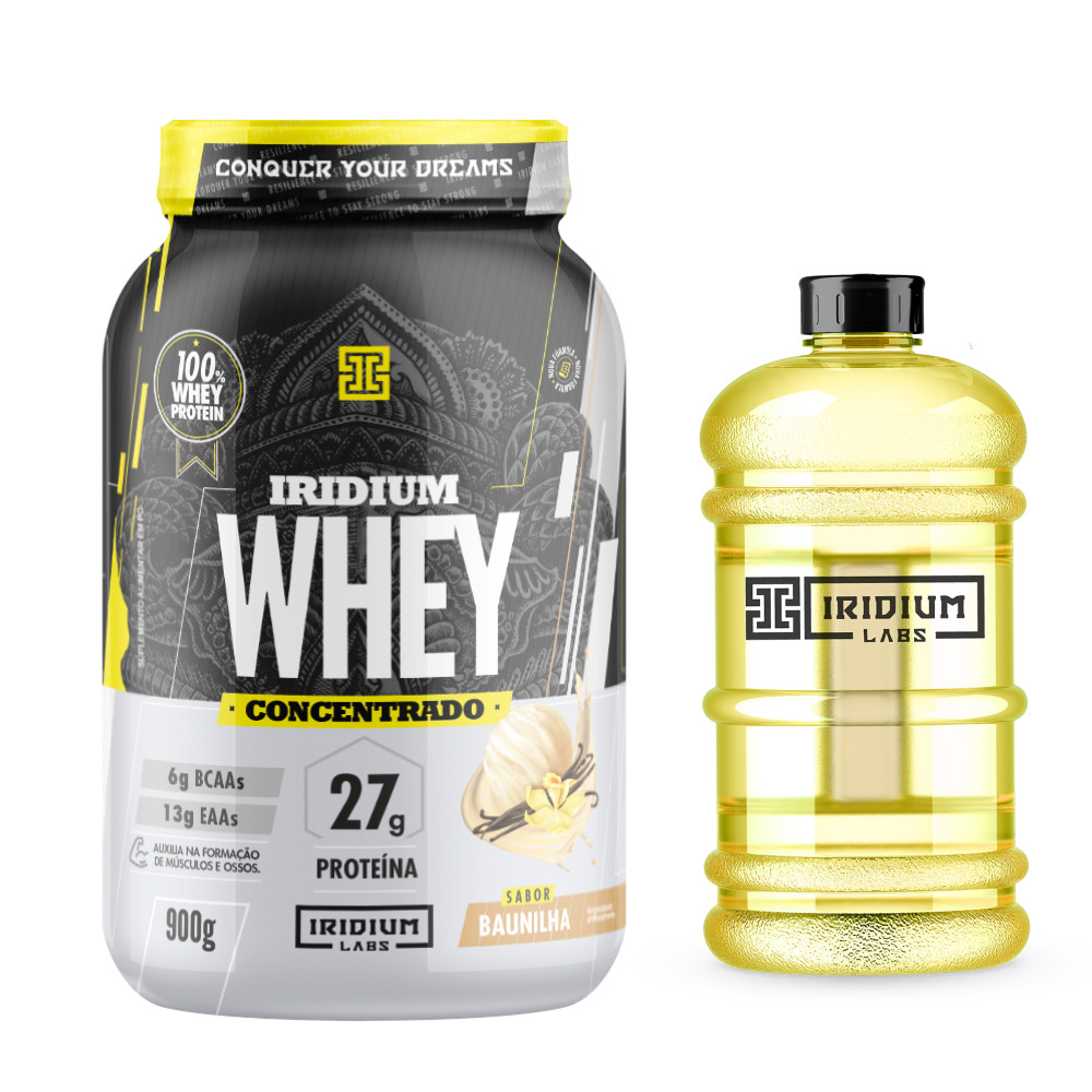 Whey Protein Concentrado Galão 2,2L Iridium Labs Shopee Brasil