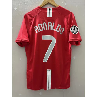 [Novo] 07-08 Manchester United RONALDO ROONEY Camiseta Personalizada De Camisa De Futebol Retrô MAN-U De Alta Qualidade
