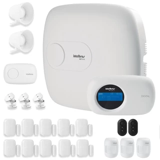 Kit de Alarme Intelbras AMT 2018 E com 13 Sensores com Monitoramento Por Aplicativo via Internet Sem Fio