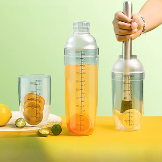 Copo Shaker 4 Conjunto 700ml Ferramentas Especiais Para Lojas De Chá De Leite Fabricação Limão