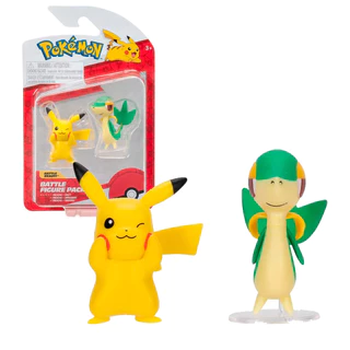 2 Bonecos de Batalha Pokémon Pikachu e Snivy 003422K - Sunny