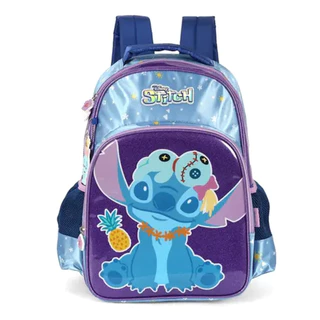 Mochila de Costas Stitch infatil escolar Disney Chaveiro em Oferta na Shopee