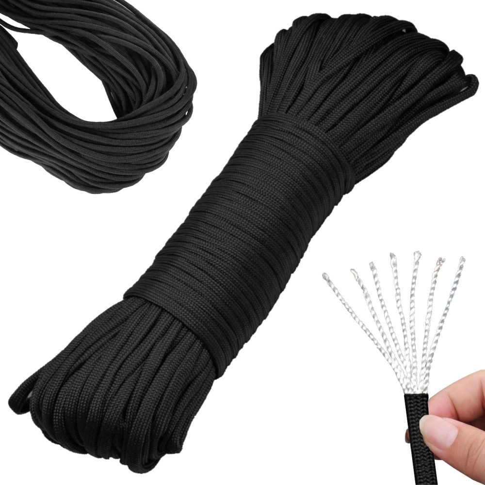 MoonyLI Corda Intrecciata in Nylon Corde di Fissaggio Corda Multiuso Nylon Spago Nylon Paracord 2mm / 3mm / 4mm / 6mm / 8mm / 10mm Corda in Nylon Intrecciato