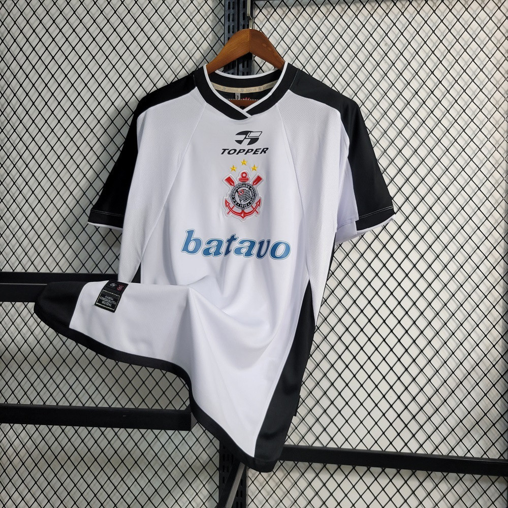 2000 Camisa Retro Camisa de Futebol Masculina Corint Casa S-4XL YX0U