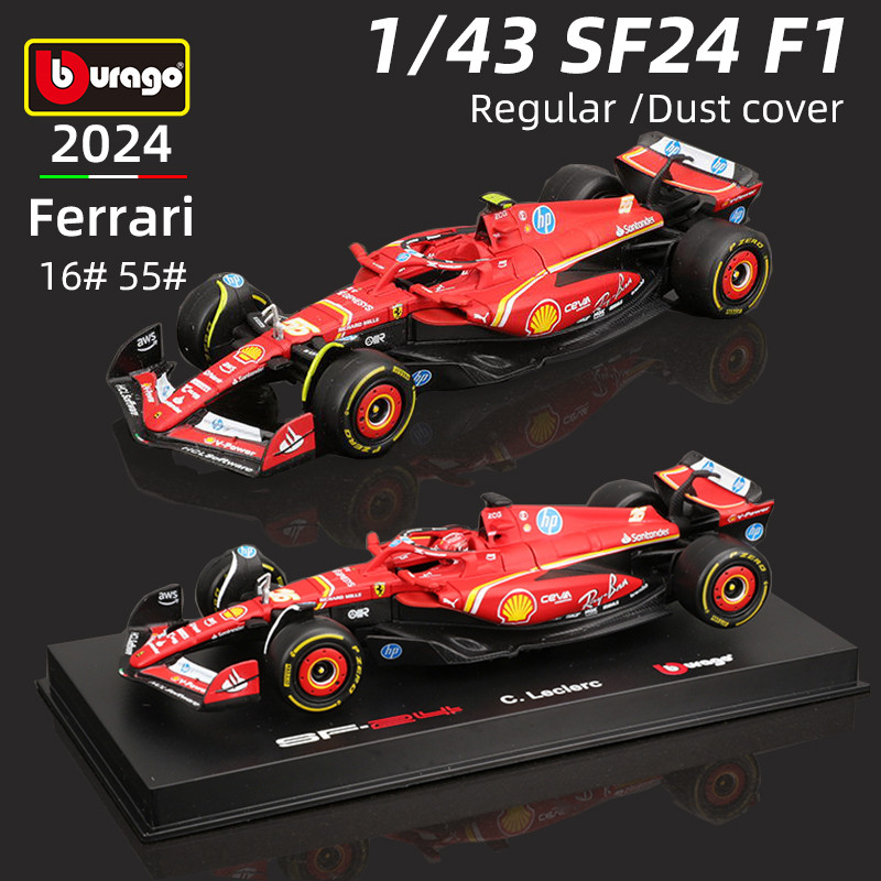 Ferrari SF24 F1 Miami 2024 #16 Leclerc - Miniatura 1/18 Bburago - Edición Coleccionista