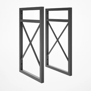 2 suportes nicho prateleira estilo industrial parede 37x20cm aço preto fosco resistente reforçada