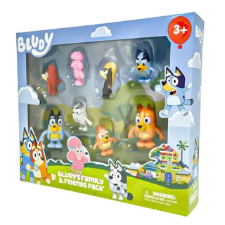 8 Pçs/Set Anime Bluey Família Christine Heeler Bingo Bandit Chilli Snickers Coco Indy Rusty Q Versão PVC Figuras De Ação em Oferta na Shopee