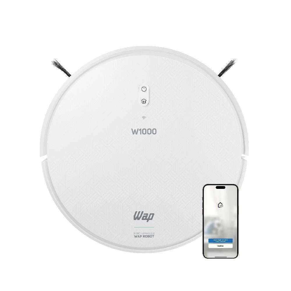 Aspirador de Pó Robô WAP Robot W1000 Smart Branco Bivolt