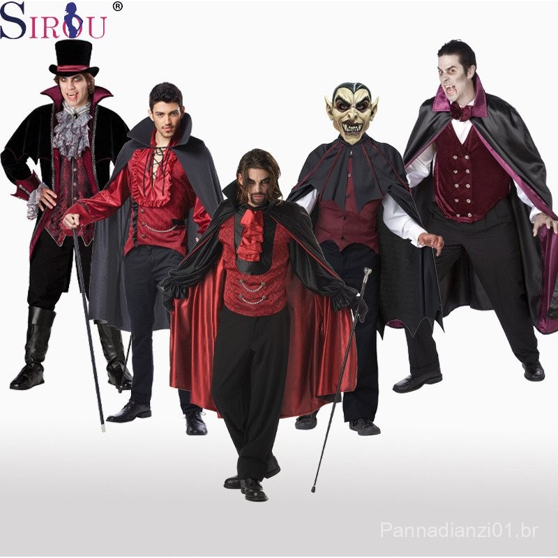 Fantasia de Cosplay de Vampiro Masculino de Halloween Horror Festival ...