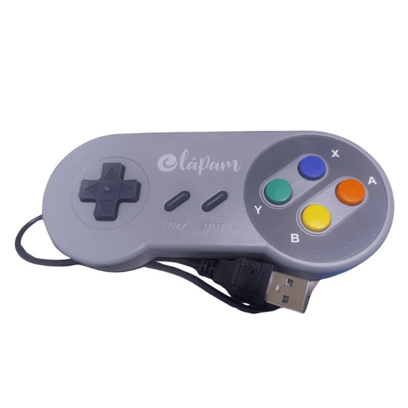 Joystick Controle USB Super Nintendo SNES Portátil Compacto Leve OLAPAM ...