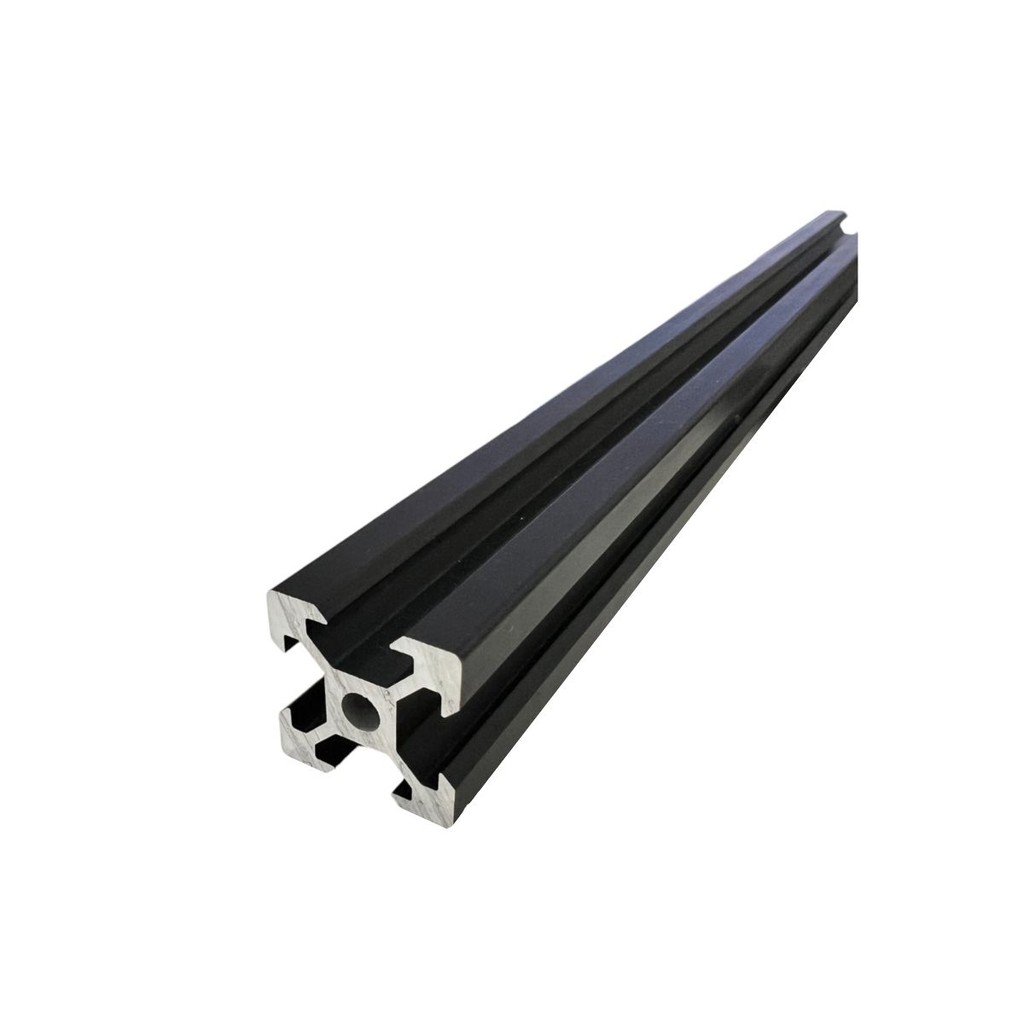 Perfil Estrutural de Aluminio Preto V-slot 2020 - 300mm