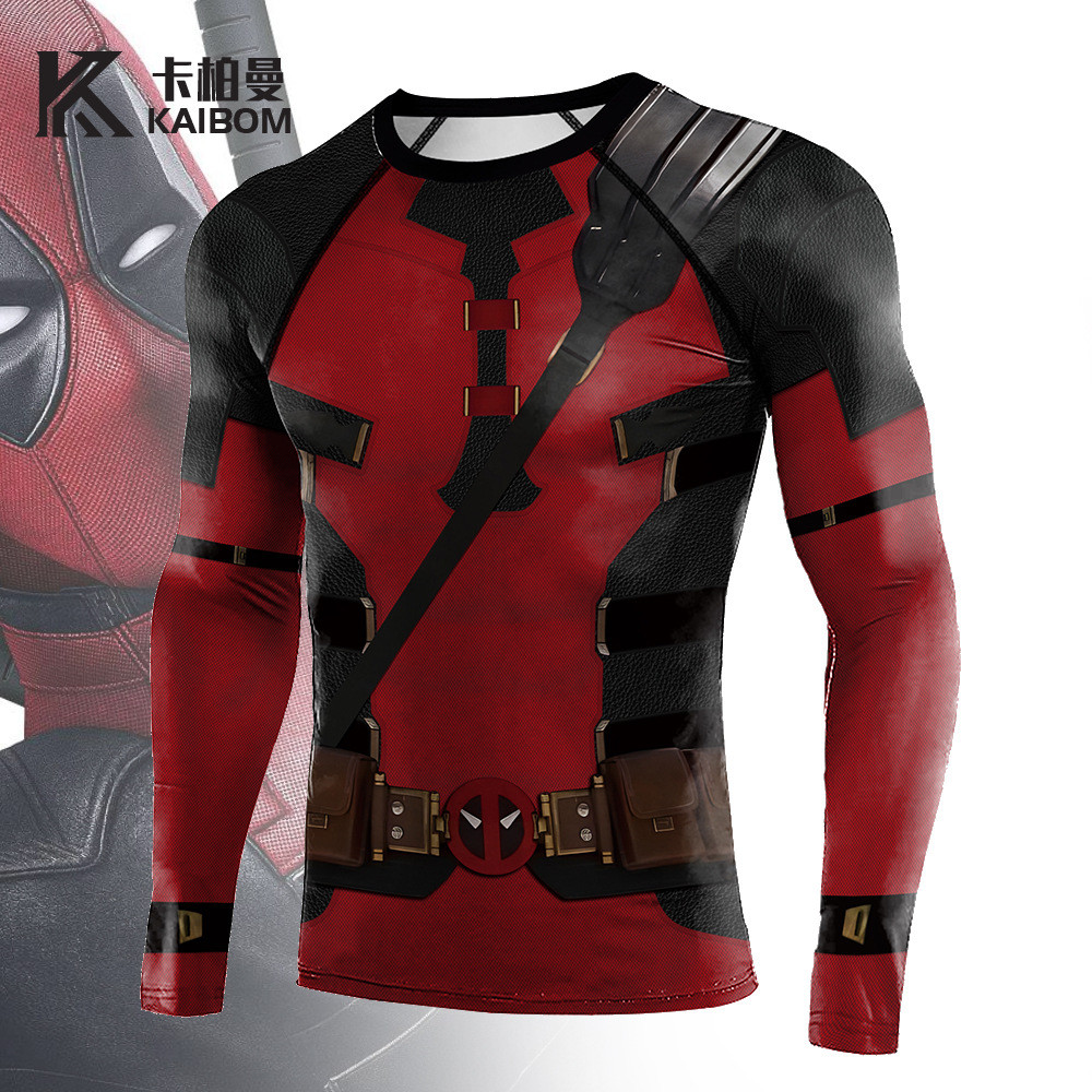 2024 Marvel Heroes Personagem Deadpool cos Roupas Esportivas Masculinas ...