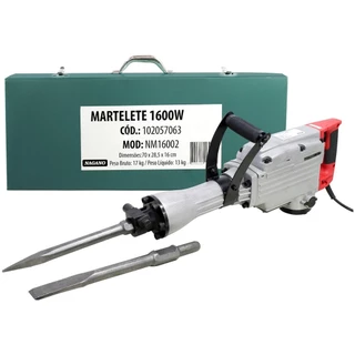 Martelete Rompedor Demolidor 45j 1600w com Maleta - 220v em Oferta na Shopee