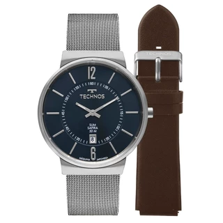 Relógio Technos Masculino Slim Prata - GM17AD/T1A
