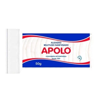 Algodão Apolo Sanfonado com Ziplock 50g - Embalagem com 20 Unidades em Oferta na Shopee