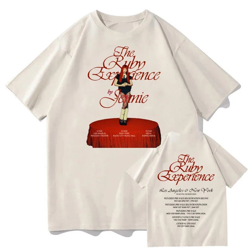Camiseta The Ruby Experience by JENNIE T Shirts Pure Cotton Unisex