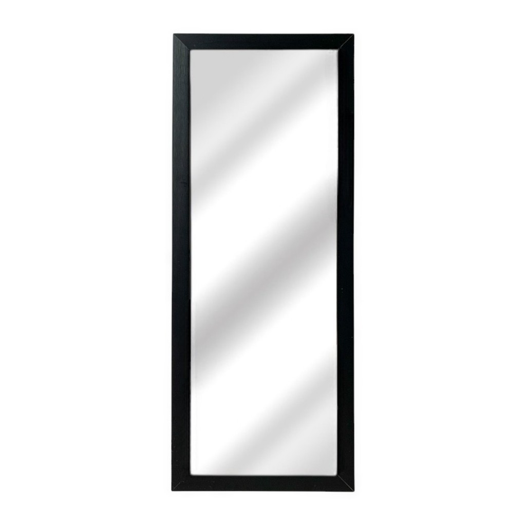 Espelho 30x75 Com Moldura Cor Preto Liso Para Decoração | Shopee Brasil