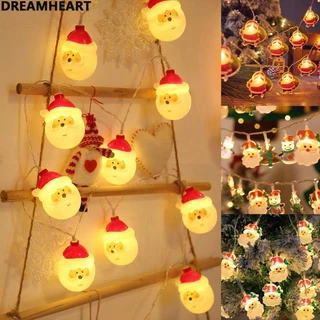 Natal Papai Noel Fada String Luz Boneco De Neve Árvore De Da Corda Ano Novo Decoração De Festa Em Casa