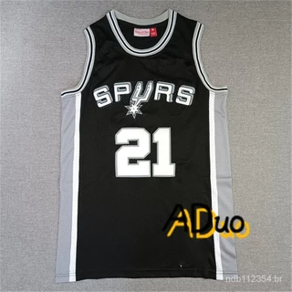 Camisa Tim Duncan #21 Mitchell & Ness 1998-99 black Hardwood Classics Swingman De Basquete jerseys