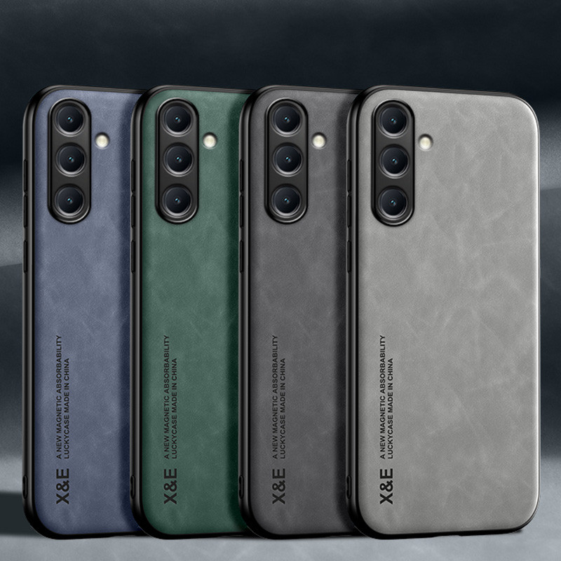 Para Samsung Galaxy M35 5G Novo Luxo Macio TPU Capa De Couro À Prova De Choque