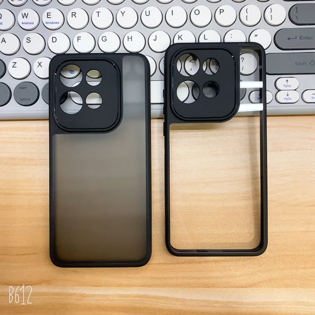 Para Motorola MOTO Edge 50 Neo Caso ELVEV Airbags Anti-Queda Duro PC + TPU Confortável Sensação De Pele Capa De Telefone