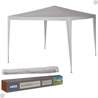 Barraca Tenda De Praia Gazebo Rafia Cor Branco 3x3m-Mor em Oferta na Shopee