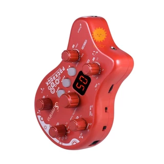 summina PockRock Guitarra Portátil Multi-Efeitos Processador Pedal De Efeito 15 Tipos De 40 Ritmos De Tambor Função De A