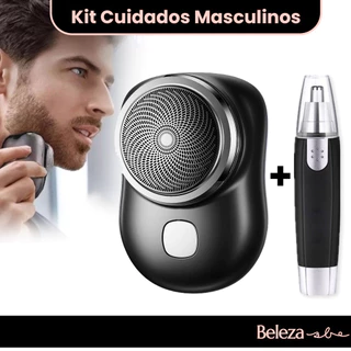 Kit Mini Barbeador EléTrico PortáTil À Prova D
