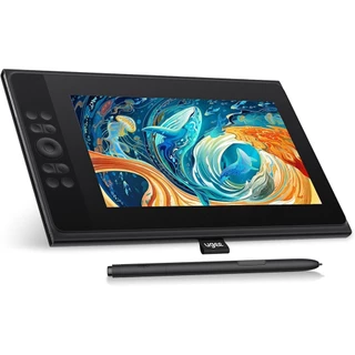 UGEE Tablet de Desenho UE12 12", Tela Laminada 127% RGB, Caneta Sem Bateria, 16K Níveis de Pressão, Tablet Gráfico